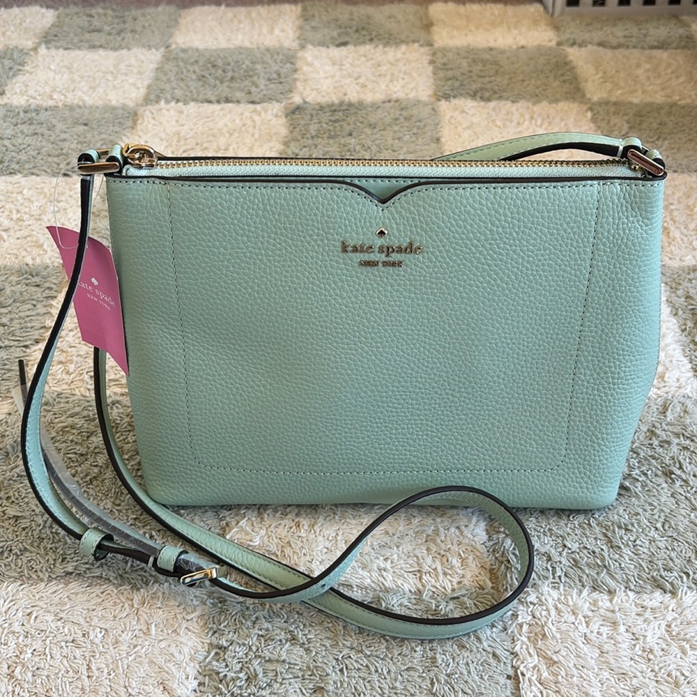 Kate Spade Harlow pebbled leather crossbody purse